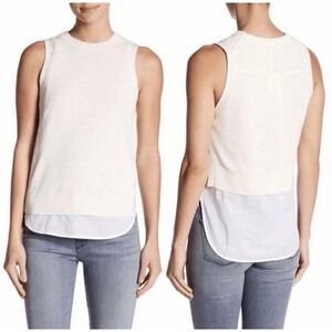 Brochu Walker The Loreen Looker Layered Tank Beige Knit